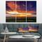 Designart - Dramatic Sunset over Prairie - Large Landscape Canvas Art
